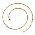 Collana attorcigliata  dorata