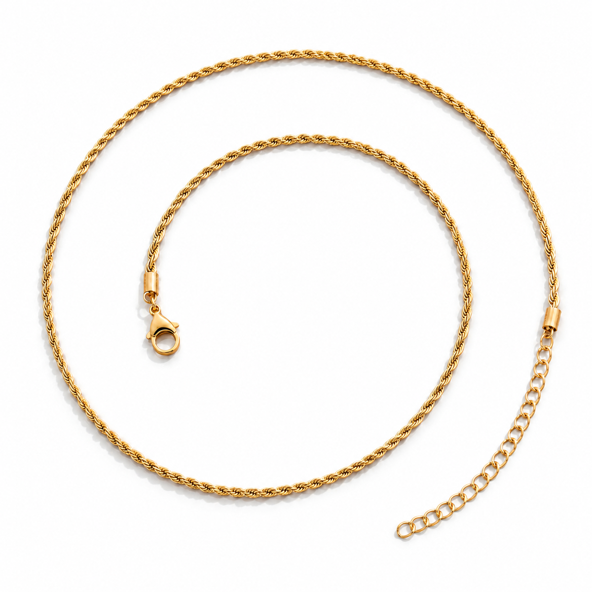 Collana attorcigliata  dorata